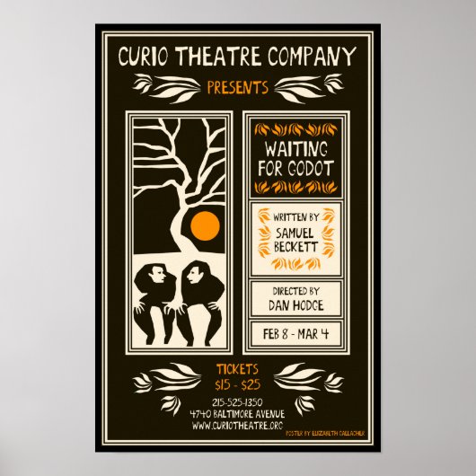 エリザベス・ギャラガーのポスター「GODOT~を待つ」 ポスター (正面)