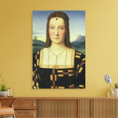 エリザベス・ゴンザーガポートレート, c.1504 (油のペイン) キャンバスプリント (インサイチュ (リビング))