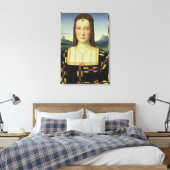 エリザベス・ゴンザーガポートレート, c.1504 (油のペイン) キャンバスプリント (インサイチュ (寝室))