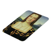 エリザベス・ゴンザーガポートレート, c.1504 (油のペイン) マグネット (左側)
