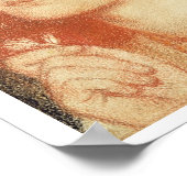 エリザベス・シッダルポートレート(1834-62)、1860（赤） ポスター (角)