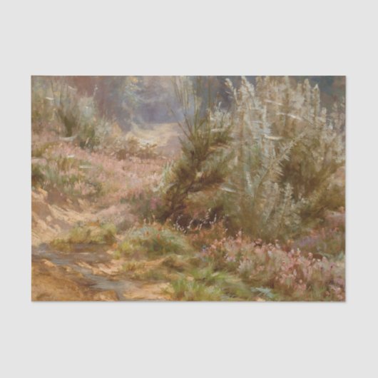 エリザベス・ストロングによる川のそばの野草 薄葉紙 (正面)