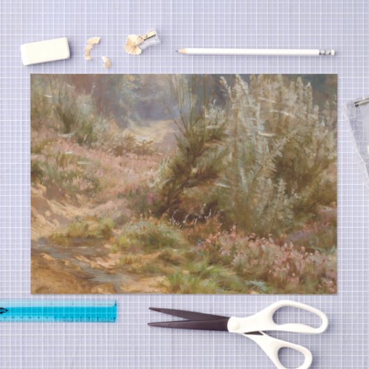 エリザベス・ストロングによる川のそばの野草 薄葉紙 (クラフト)