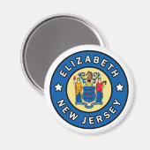 エリザベス・ニュージャージー マグネット (正面/裏面)