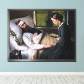 エリザベス・バウマンの負傷したデンマーク人兵士 キャンバスプリント (インサイチュ (ウッドフロア))