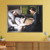 エリザベス・バウマンの負傷したデンマーク人兵士 キャンバスプリント (インサイチュ (リビング))