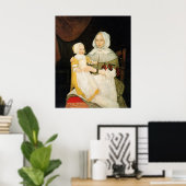 エリザベス・フリーク夫人とベビー・メアリー、1671年~1674年頃 ポスター (ホームオフィス)