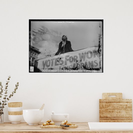 エリザベス・フリーマンの女性投票 ポスター (キッチン)
