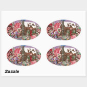 エリザベス・ペパーミント世界 楕円形シール (シート)