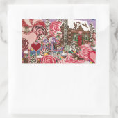 エリザベス・ペパーミント世界 長方形シール (バッグ)