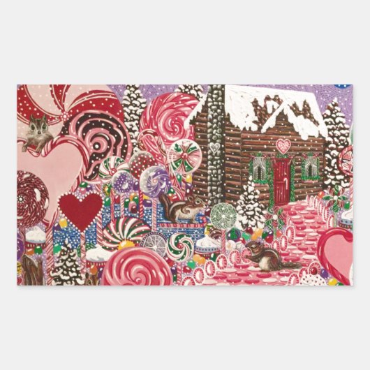 エリザベス・ペパーミント世界 長方形シール (正面)