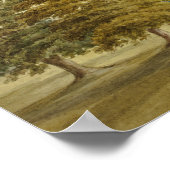 エリザベス・マレー – 国の前に6頭の牛が放牧 ポスター (角)