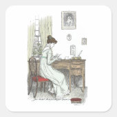 エリザベス・レターズ、ジェーン・オースティンプライドと偏見 スクエアシール (正面)