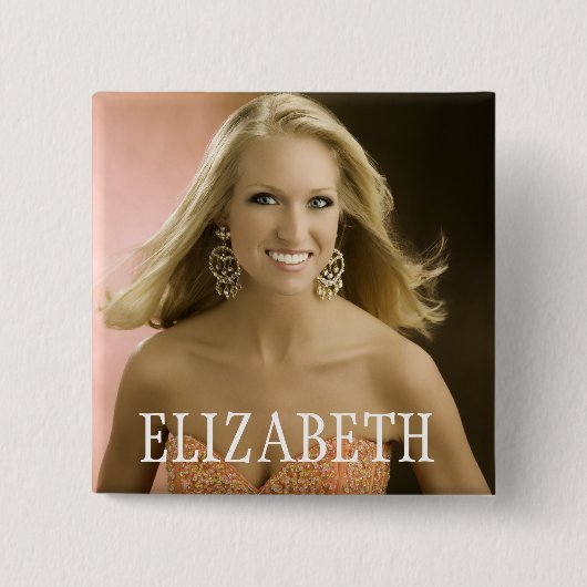 エリザベス 缶バッジ (正面)