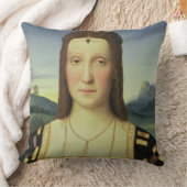 エリザベスGonzaga、c.1504 (窓ガラスのポートレートの油 クッション (ブランケット)