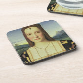 エリザベスGonzaga、c.1504 (窓ガラスのポートレートの油 コースター (左側)