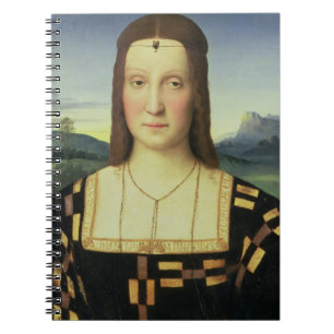 エリザベスGonzaga、c.1504 (窓ガラスのポートレートの油 ノートブック