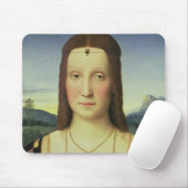 エリザベスGonzaga、c.1504 (窓ガラスのポートレートの油 マウスパッド (マウス)
