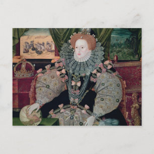 エリザベスI、アームダポートレート、C.1588 ポストカード