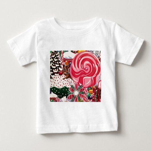 "エリザベスPeppermint World氏" ベビーTシャツ (正面)