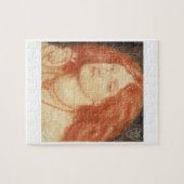エリザベスSiddal (1834-62年)のポートレート、1860年(赤 ジグソーパズル (横)