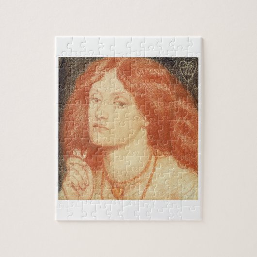 エリザベスSiddal (1834-62年)のポートレート、1860年(赤 ジグソーパズル (縦)
