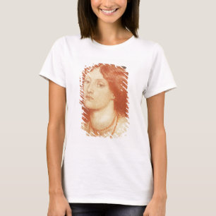 エリザベスSiddal (1834-62年)のポートレート、1860年(赤 Tシャツ