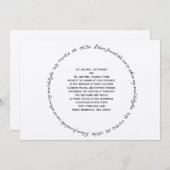 エリシェカスタムバ 招待状 (正面/裏面)