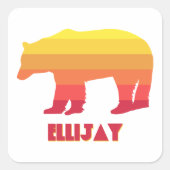 エリジェージアグルジアレインボーベア スクエアシール (正面)