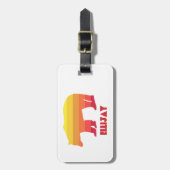 エリジェージアグルジアレインボーベア ラゲッジタグ (正面縦)