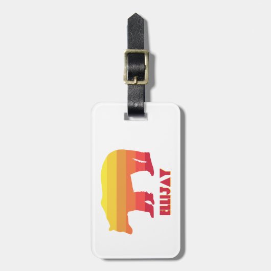 エリジェージアグルジアレインボーベア ラゲッジタグ (正面縦)