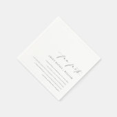 エリスミア結婚式豆知識 スタンダードカクテルナプキン (角)