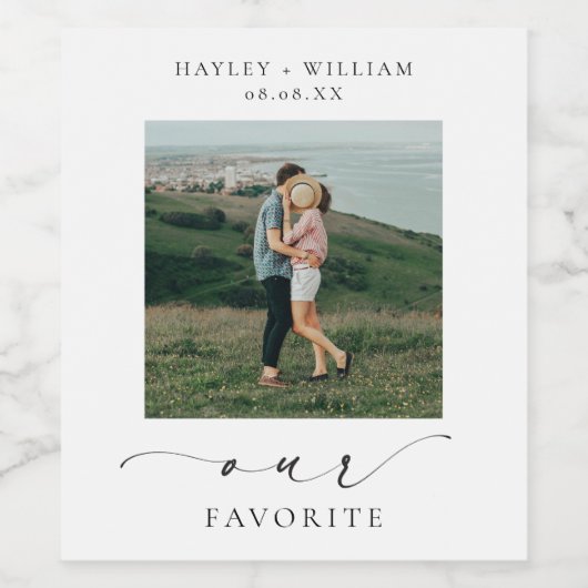 エリスミア お気に入りの写真 ギフトラベル ワインラベル (シングルラベル)