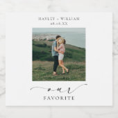 エリスミア お気に入りの写真 ギフト スパークリングワインラベル (シングルラベル)