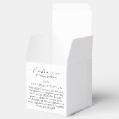 エリスミア イタリアの伝統 5個の砂糖がけアーモンド フェイバーボックス (オープン)