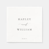 エリスミア ウェディング ネーム スタンダードカクテルナプキン (正面)