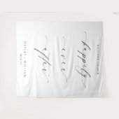 エリスミア ウェルカム ハッピーエバーアフター ウェディング タペストリー (正面(横))