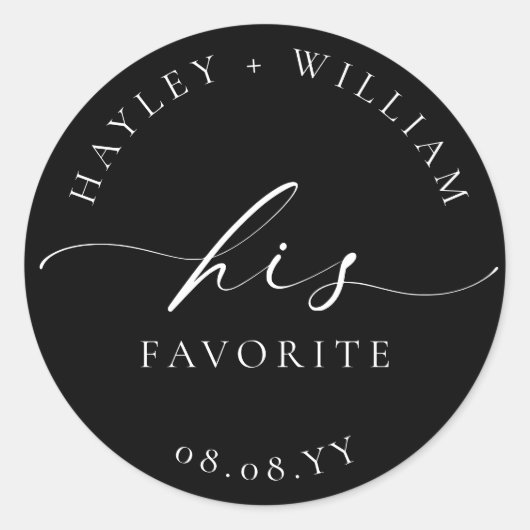 エリスミア ブラック 彼の好み ラウンドシール (正面)