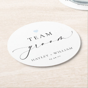 エリスミア ミニマリスト チーム グルーム ラウンドペーパーコースター