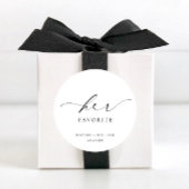 エリスミア 彼女のお気に入りのおまけ クラシック ラウンド ステッカー