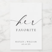 エリスミア 彼女のお気に入りの贈り物 ワインラベル (シングルラベル)