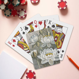 エリスローワンホワイトウォーターリリーヴィンテージ花 トランプ