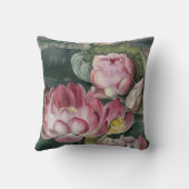 エリスローワン聖蓮水百合ヴィンテージ花 クッション (裏面)