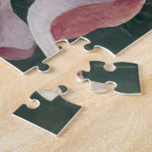 エリスローワン聖蓮水百合ヴィンテージ花 ジグソーパズル (側面)