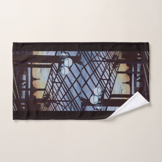 エリス島の自由の生誕地の夕暮れ バスタオルセット (ハンドタオル)