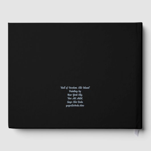 エリス島の自由ホール ゲストブック (裏面)