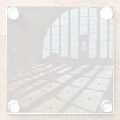 エリス島自由の館 ガラスコースター (裏面)