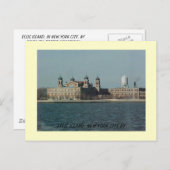 エリス島、エリス島、ニューヨーク市、ニューヨーク ポストカード (正面/裏面)