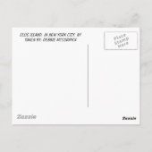 エリス島、エリス島、ニューヨーク市、ニューヨーク ポストカード (裏面)