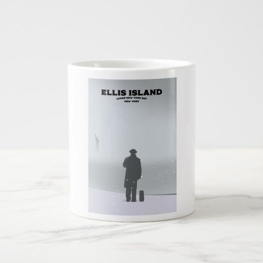エリス島 ニューヨーク NYC ジャンボコーヒーマグカップ (正面)